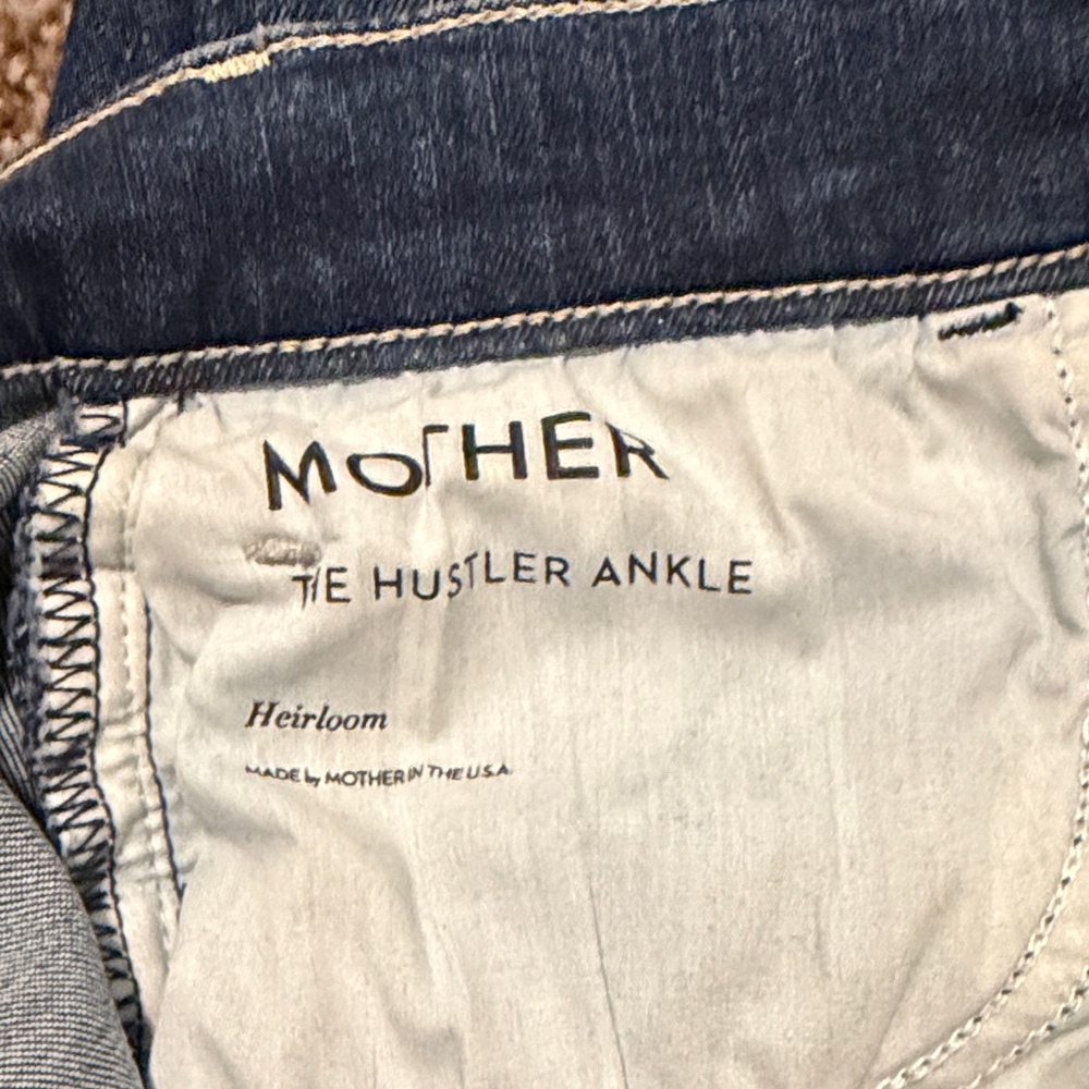 MOTHER Women's Medium Blue Flare Jeans - Picture 3 of 6